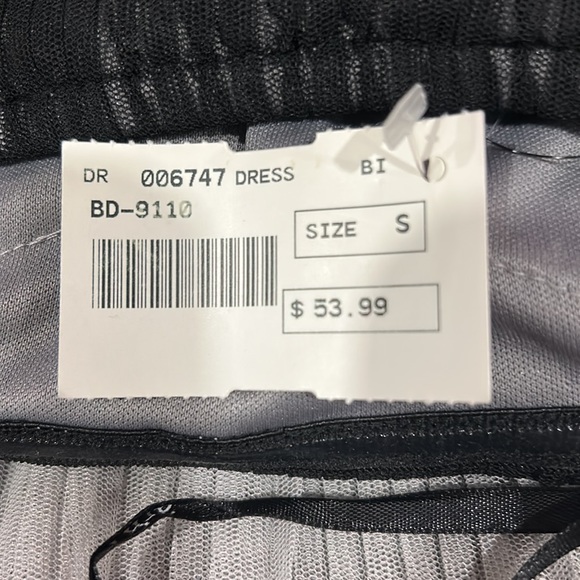 Black and gray Y2K raffle strapless party dress size Small - Picture 10 of 14